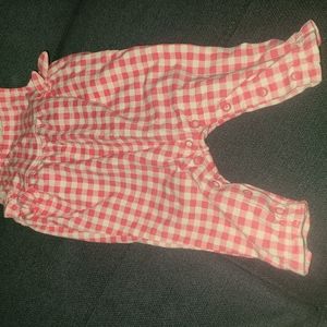 Baby checkered romper